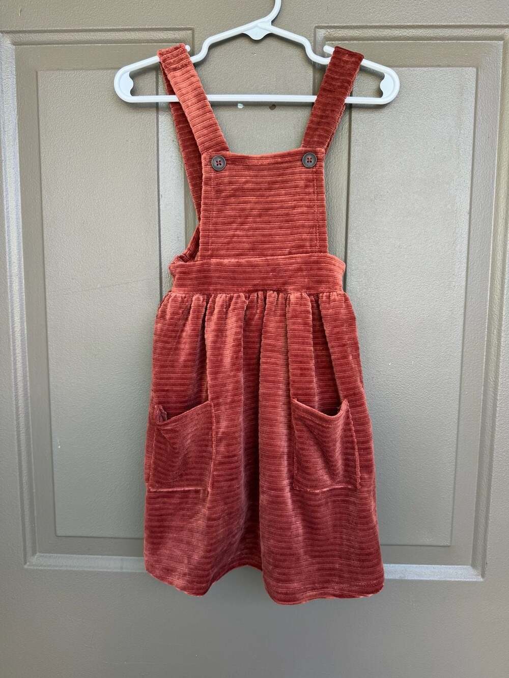 Heart and Arrow Toddler Girls Corduroy Overall Dress Size 2T